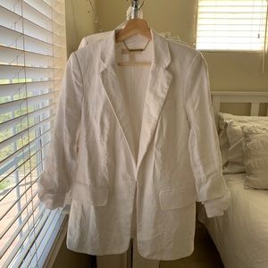 Michael Kors white casual blazer